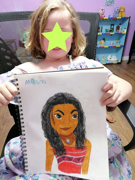 My 8 Year Old Daughter Drew Moana Rdisney