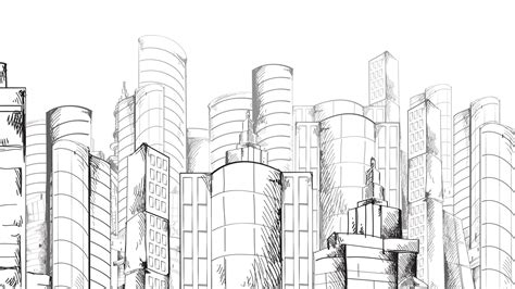 City Building Sketch At Explore Collection Of City