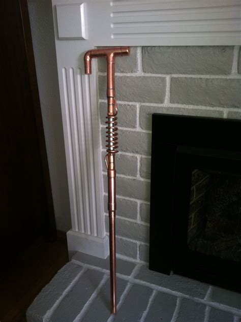Be Steampunk Stylin With A Copper Cane Steampunk Cane Hand Carved