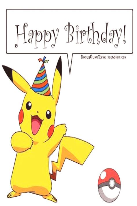 Happy Birthday Pikachu ~ Dogum Günü Resimlerihappy Birthday Pikachu