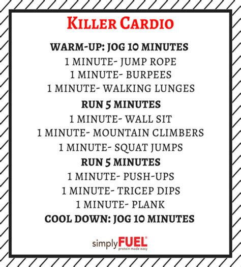 Killer Cardio Workout Simplyfuel
