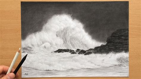 How To Draw An Seascape With Pencil Artventure Contest Charcoal