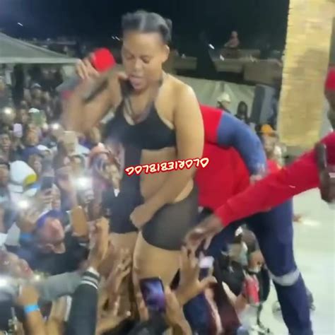 Zodwa Allows Fans Dip Their Hands Between Her Thighs As She Performs In Skimpy See Through Piece