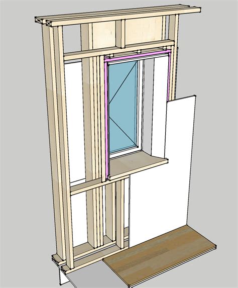 How to frame around basement window. window-detail-3d-finish.png 778×942 pixels | Basement ...