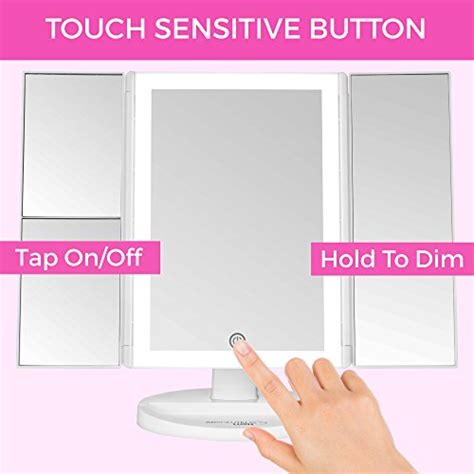 Absolutely Luvly Trifold Vanity Mirror With Lights Led Makeup Mirror