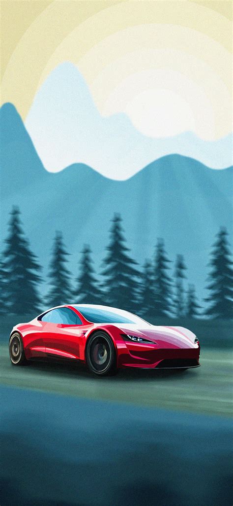 Tesla Roadster Phone Wallpapers Wallpaper Cave