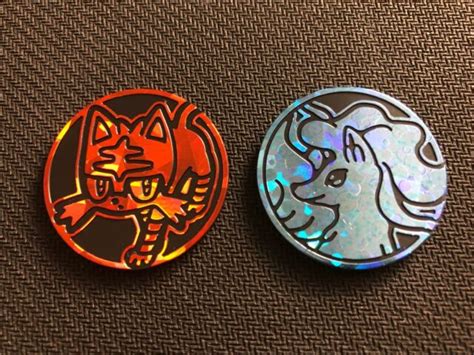 Pokemon Litten And Alolan Ninetales Team Up Blister Pack Collector Coins