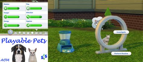 Playable Pets Mod Sims 4