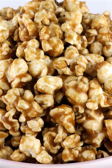 Popcorn tastes best when eaten just minutes after it's how is it done? Easy Homemade Caramel Corn - Two Sisters