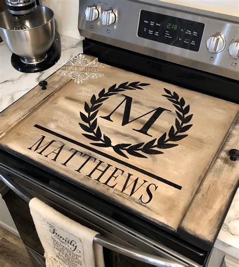 personalized noodle board personalized stove cover