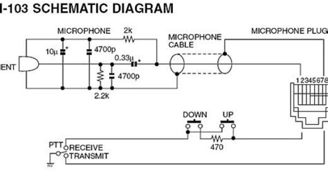 Icom Microphone Schematic