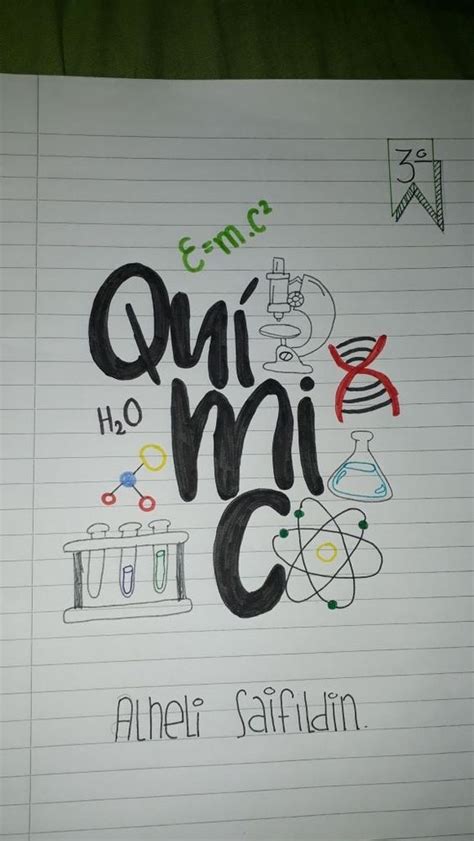 Portadas De Química Ideas Bonitas Dibujos Fáciles Carátulas