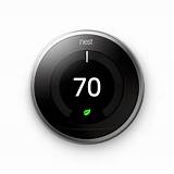 Nest Learning Thermostat 2nd Generation Stainless Steel Images