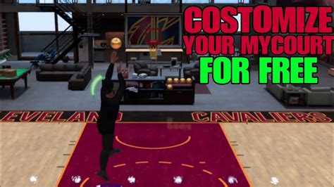 How To Customize Your Mycourt For Free Nba 2k18 Youtube