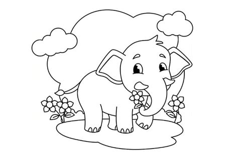 11 Contoh Sketsa Gajah Lucu Dan Mudah Broonet
