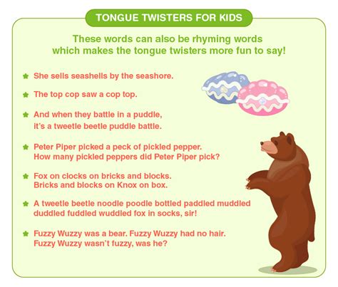 Tongue Twisters For Kids Explore Funny Short And Long Tongue Twisters