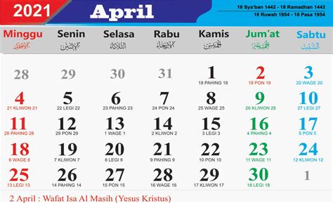 Incredible Kalender Jawa 2022 April Lengkap References Kelompok Belajar