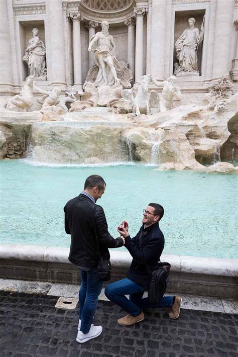 surprise rome proposal love story engagement photography