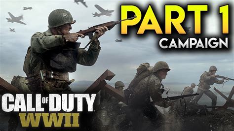 Call Of Duty Ww2 Campaign Walkthrough Gameplay Part 1 D Day Mission
