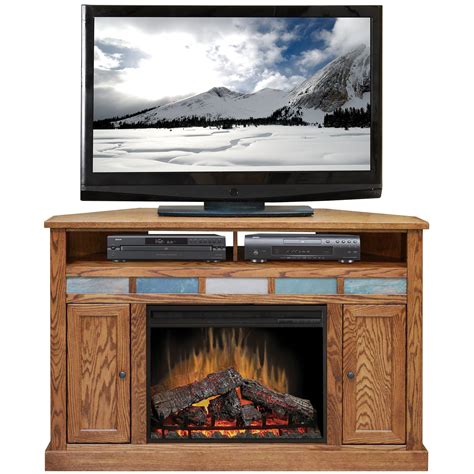 Legends Furniture Oak Creek Tv Stand With Electric Fireplace And Reviews