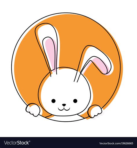 Cute Bunny Icon Royalty Free Vector Image Vectorstock