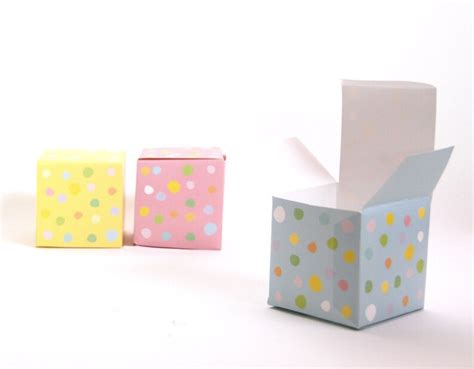 Printable Polka Dot Boxes Perfect For Wedding Favors Etsy