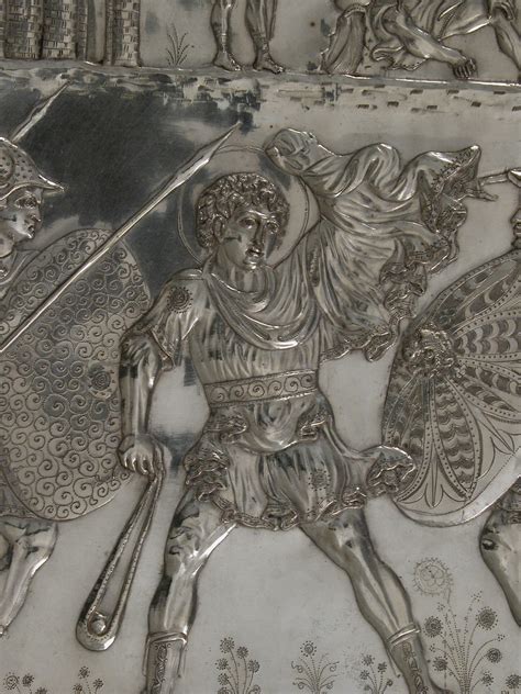Plate With The Battle Of David And Goliath Byzantine The