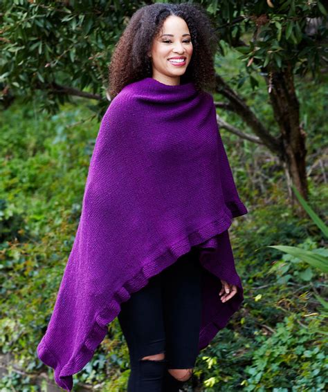 Free Knitting Pattern For An Effortlessly Chic Ruana Knitting Bee