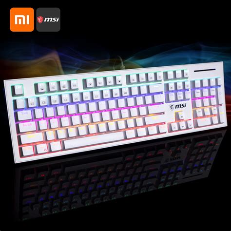 Youpin Msi Mechanical Gaming Keyboard Gk50z Rgb Led Backlit Wired