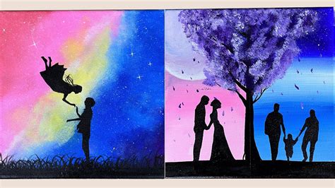 Lovely Love Story Painting Ideas Painting Love Story Easy Painting