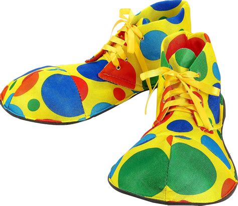 Bofeiya Clown Shoes Large Rainbow Clown Shoes Funny Circus Props Kits