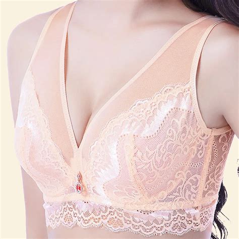 Ultra Thin Large Bra Gathered With Steel Ring Big Chest And Small Cup