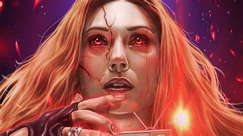 Elizabeth Olsen Marvel Comics Scarlet Witch K Hd Wandavision Wallpapers Hd Wallpapers Id
