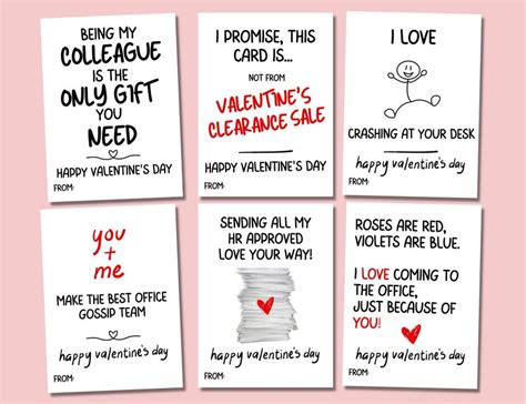 Coworker Valentine Funny Valentine Card Office Valentine Etsy Canada