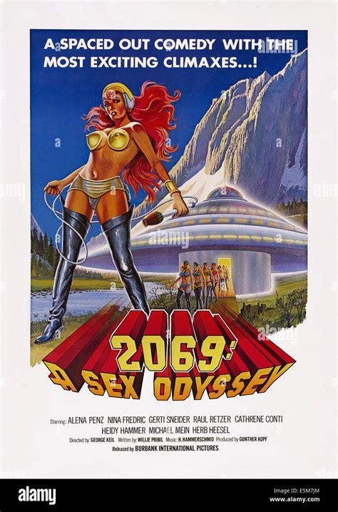 2069 A Sex Odyssey Aka Die Jungfrauen Von Bumshausen United States Poster Art 1970 Stock