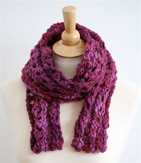 Ravelry Ripple Super Bulky Scarf Pattern By Bees Knees Knitting