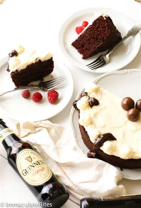 This Guinness Chocolate Cake With Baileys Cream Frosting Is Incredibly Moist Decadent And Melts