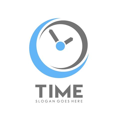 Premium Vector Time Clock Logo Design Template