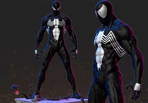Symbiote Spider Man 3d Stl Digital Figure File Format 3d Etsy