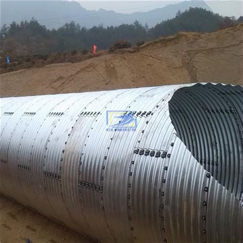 Big Diameter Corrugated Metal Culvert Pipe Assembled By Structural