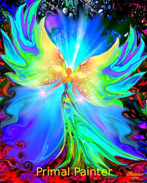 Reiki Angel Art Chakra Energy Healing Wall Decor Ease