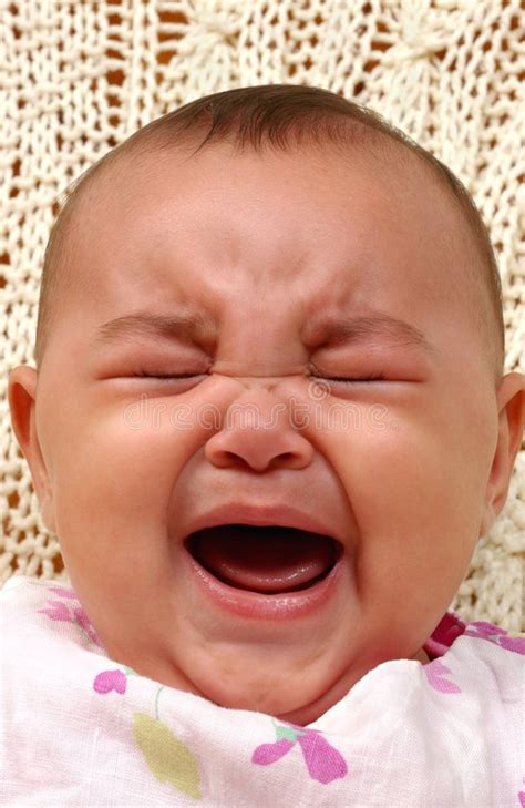 They may cry out of anger, frustration, fear, excitement. Cute Baby Girl Crying stock photo. Image of close, cute ...