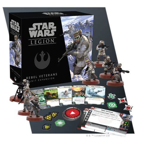 Star Wars Legion Miniatures Game Rebel Veterans Expansion