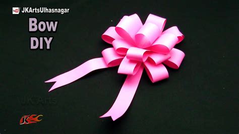 It was the inventors of hallmark who first created the concept of wrapping paper. DIY Easy paper bow gift wrap | How to make | JK Arts 1051 ...