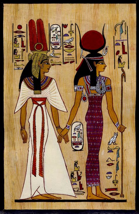 Isis And Nefertari By Edarlein On Deviantart