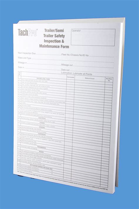 Hgvs request an accessible format.author: Trailer Safety Inspection Maintenance Report Form