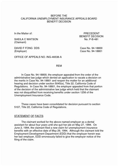 If you are denied unemployment benefits at the hearing, in some states, a second level of agency review is available. Sample Letter Protest Unemployment Benefits | Peterainsworth