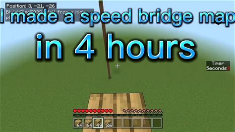 I Made A Speed Bridge Map On Minecraft Youtube