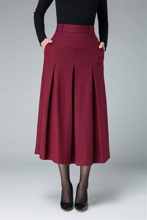romantic skirt wine red skirt evening skirt wool skirt etsy wine red skirt red midi skirt