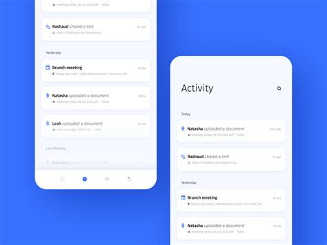 Daily Ui 047 Activity Feed By Katie Pohlman On Dribbble